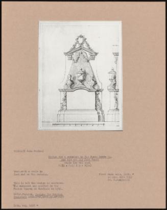 Design for a Monument to Sir James Reade Bt. and His Son Sir John Reade