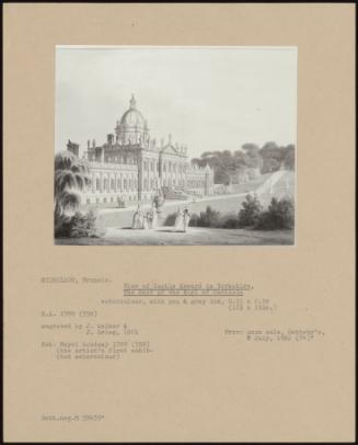 View Of Castle Howard In Yorkshire, The Seat Of The Earl Of Carlisle