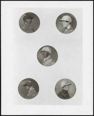 Famous Jockeys: L Abdale, T R ; H Bell, T L : T Cliff, C ; G Whitehouse, B R ; Kitchener, B L