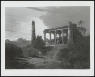 Indian Landscape With Temple Ruins, 1820