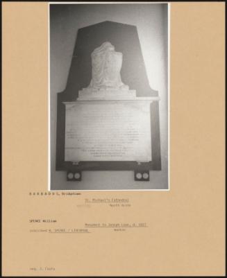 St Michael's Cathedral North Aisle, Monument To Joseph Lowe, D 1827