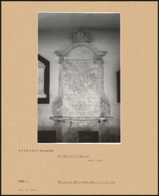 St Michael's Cathedral North Aisle; Monument To Thomas Harisson, D 7 June 1746