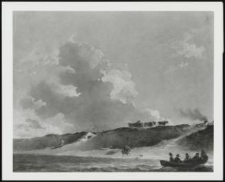 Coastel Landscape With A Ferry Boat (The Ferry)