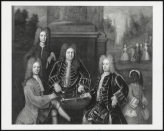 Elihu Yale, The 2dn Duke Of Devonshire, Lord James Cavendish, Mr Tunstal, And A Page