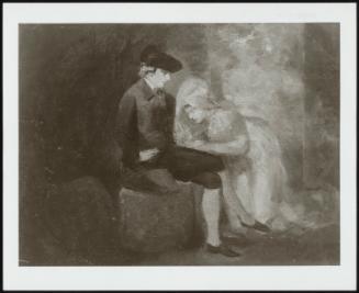 Seated Gentleman With A Lady In Her Knees Before Him