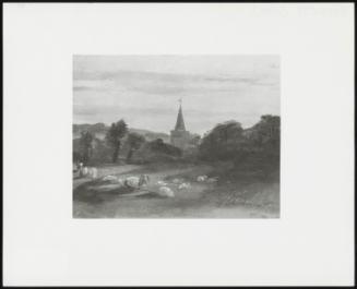 Stoke Poges Church; Verso: A Landscape Study