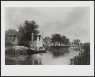River Landscape With Barge; (A River Scene With Barge)