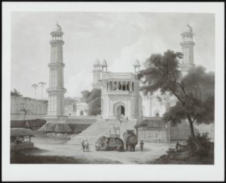 A View Of An Indian Temple Said To Be The Mosque Of Abo-Ul-Nabi, Muttra, North West Provinces Of India, 1827