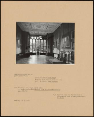 Interior: Grittleton House; Drawing Room Showing Distant View Of E H Baily: Adam And Eve
