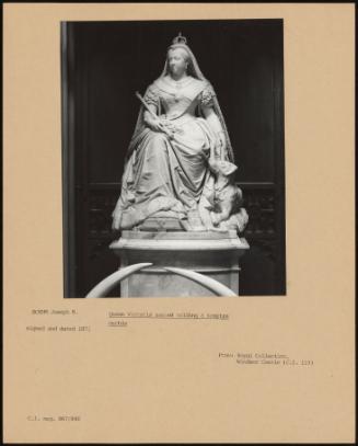 Queen Victoria Seated Holding A Sceptre