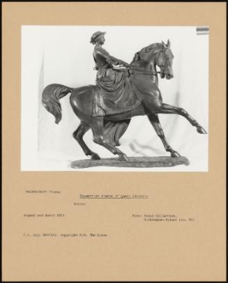 Equestrian Statue of Queen Victoria