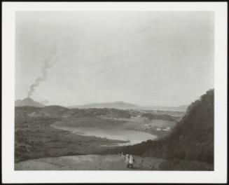 Lake D'agnano with Vesuvius (Lake D'agnano with Mt. Vesuvius in the Distance)