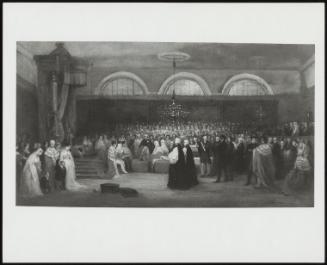 Study For The Passing Of The Great Emancipation Act In The House Of Lords With Disraeli On The Speaker's Left And The Duke Of Wellington