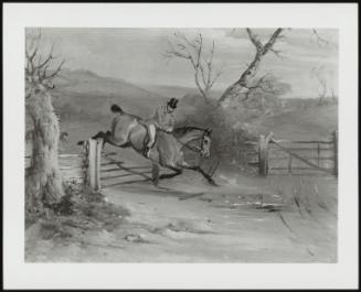 Coun Sandor's Hunting Explois In Leicestershire: The Count Charges A Gate On Comedy, 1831 - One Of A Set Of Ten