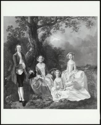 Mr And Mrs John Gravenor And Their Daughters, Elizabeth And Ann, C 1752-4