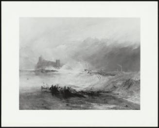 Wreckers- Coast of Northumberland, with a Steam Boat Assisting a Ship Off Shore