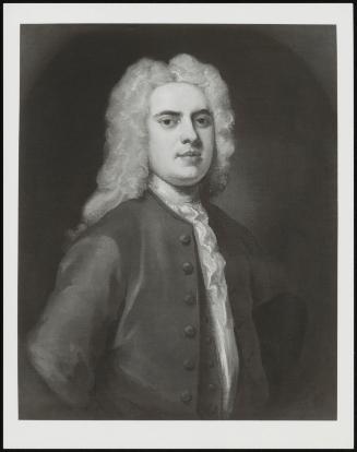 Portrait Of A Gentleman Wearing A Green Coat And White Cravat