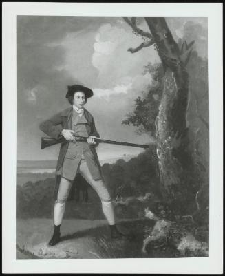 Gentleman Out Shooting with His Dog (Portrait of a Huntsman with a Gun and a Dog in a Landscape)