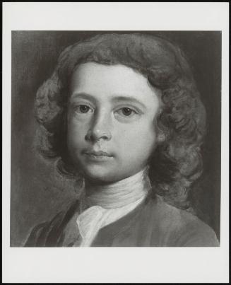 Portrait Sketch Of The Head Of A Young Boy - One Of A Pair