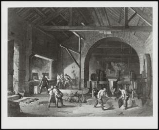 An Interior of an Iron Foundry