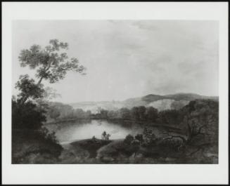 Lake Landscape With Fisherman In The Foreground, 1788