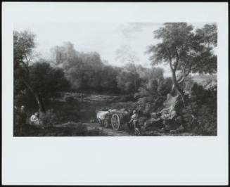 Rocky Landscape With A Waggon (Wooded Landscape With A Waggon And Waggoner)