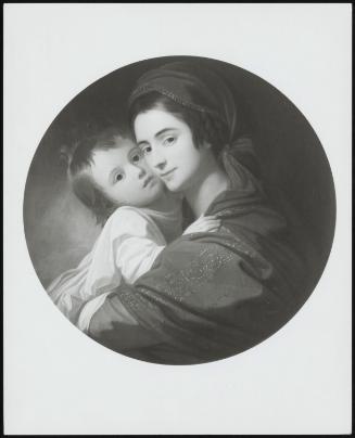Mrs Benjamin West And Her Son Raphael West - One Of A Pair