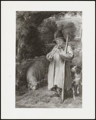 Shepherd Boy with a Dog, 1831 (A Shepherd Boy Playing a Flute)