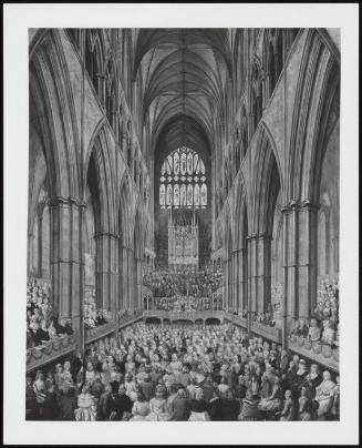 Interior View Of Westminster Abbey On The Commemoration Of Handel's Centenary, Taken From The Manager's Box
