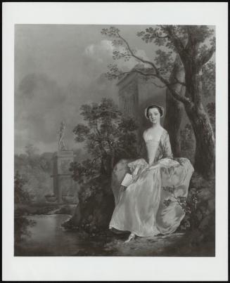 Girl With A Book Seated In A Park C 1750 (A Girl Seated In A Park)