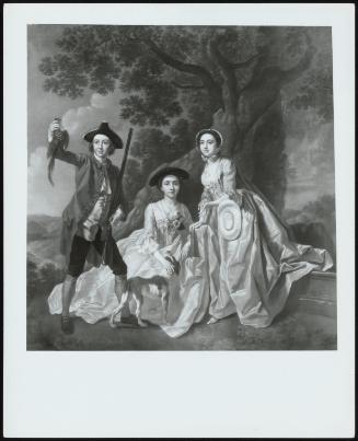 Thomas, Margaret And Elizabeth Tyers (Margaret And Elizabetg Tyers, With Brother Thomas, Or George Rogers Three Figures In A Landscape)