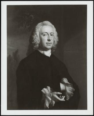 Portrait Of A Gentleman, Half-Lenght, In Black Coat, With White Stock And Cuffs