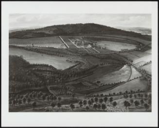 The North Prospect Of Hampton Court With Ye Park & Decoy By Mr Knife View From The North - The Entrance Front, 1699