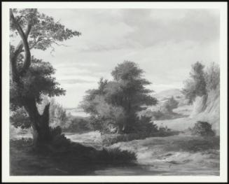 A Wooded River Landscape With Mother And Child