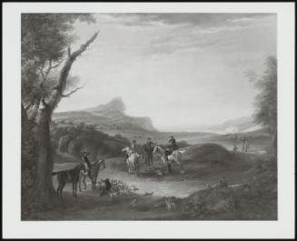 The Foxhunt With A View Of The Prating Rock, Somerset, 1732