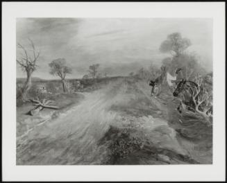 Count Sanodor's Hunting Exploits In Leicestershire: The Count On Cruiser Flying Over His Head Into The Lane Below, 1831 - One Of A Set Of Ten