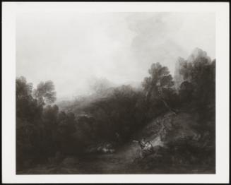 Mountain Valley With Figures And Sheep, C 1787-1788 (A Woody Mountain Valley)