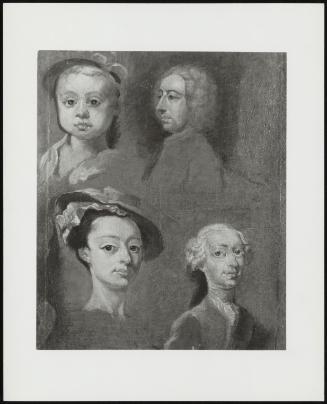 Studies Of Heads (Studies Of Heads Painted For John Wootton, Including, Top Right Sir James Thornhill And Lower Right Frederick, Prince Of Wales)