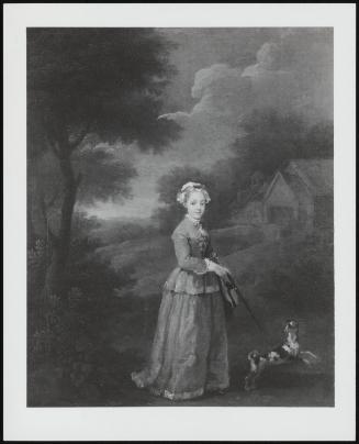 Miss Wood With Her Dog, C 1730 (Miss Wood Walking Her Dog )