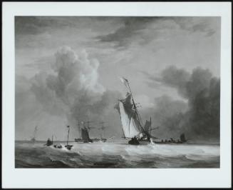 Shipping In A Choppy Sea: Storm Approaching, 1830 (Shipping Before An Approaching Storm)