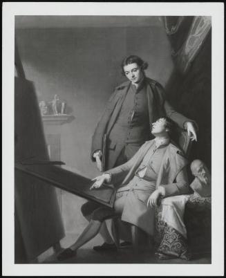 Peter And James Romney (Portrait Of The Artist's Two Brothers, Peter And James, The Former Is Sitting Before His Easel Demonstrating A Geometrical Proposition To His Brother)