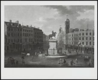 A View Of Charing Cross With The Statue Of King Charles I And Northumberland House