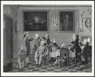 British Gentemen At Sir Horace Mann's Home In Florence