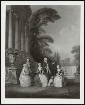 Conversation Piece, 1740 (Family Group With A Woman Playing A Harpsichord)