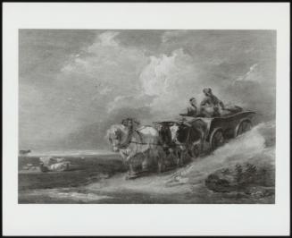 Landscape with Horse and Oxen Cart