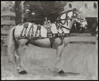 A Royal Grey in State Harness