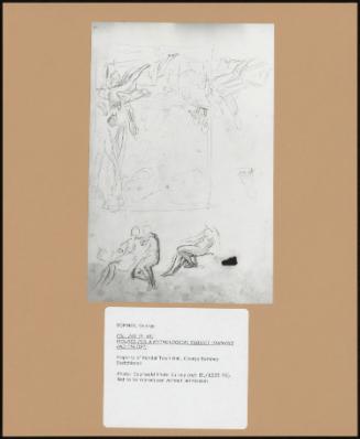 Folio 24v (P. 48) Figures for a Mythological Subject (Daphnis and Chloe)
