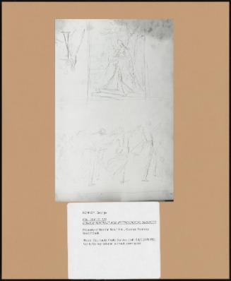 Folio 36v (P. 72) Double Portrait and Mythological Subject