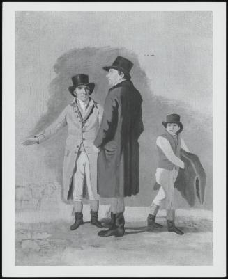 Sir Charles Bunbury With Trainer, Mr Cox, And A Stable Lad, 1801
