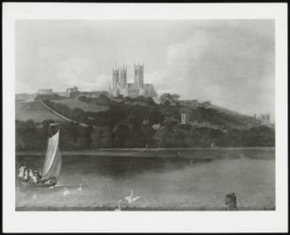 Lincoln, A View Of The Cathedral And City From The River